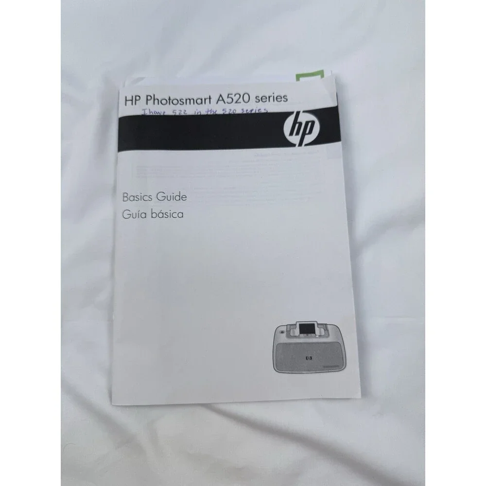 HP PhotoSmart A522 Portable Inkjet 4x6 Color Photo Printer USB PictBridge